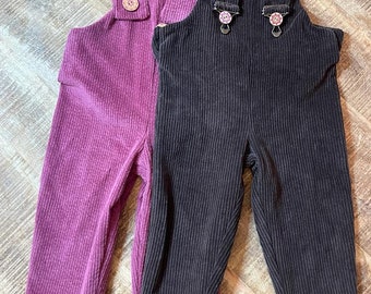 Corduroy dungarees (gender-neutral)