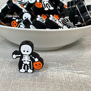 Halloween Skeleton Focal Bead: Pen/Keychain/Wristlet Bead