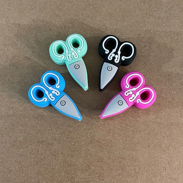 Scissor Focal Bead - Choice of 4 colors - Bead for pens/keychains/wristlets