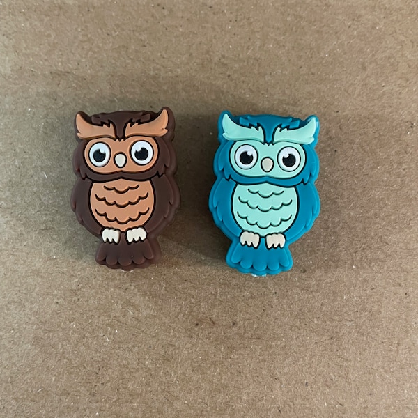 FOCAL BEAD - Owl Focal Bead - Includes ONE bead - Choose color - Beads for pens/keychains/wristlets