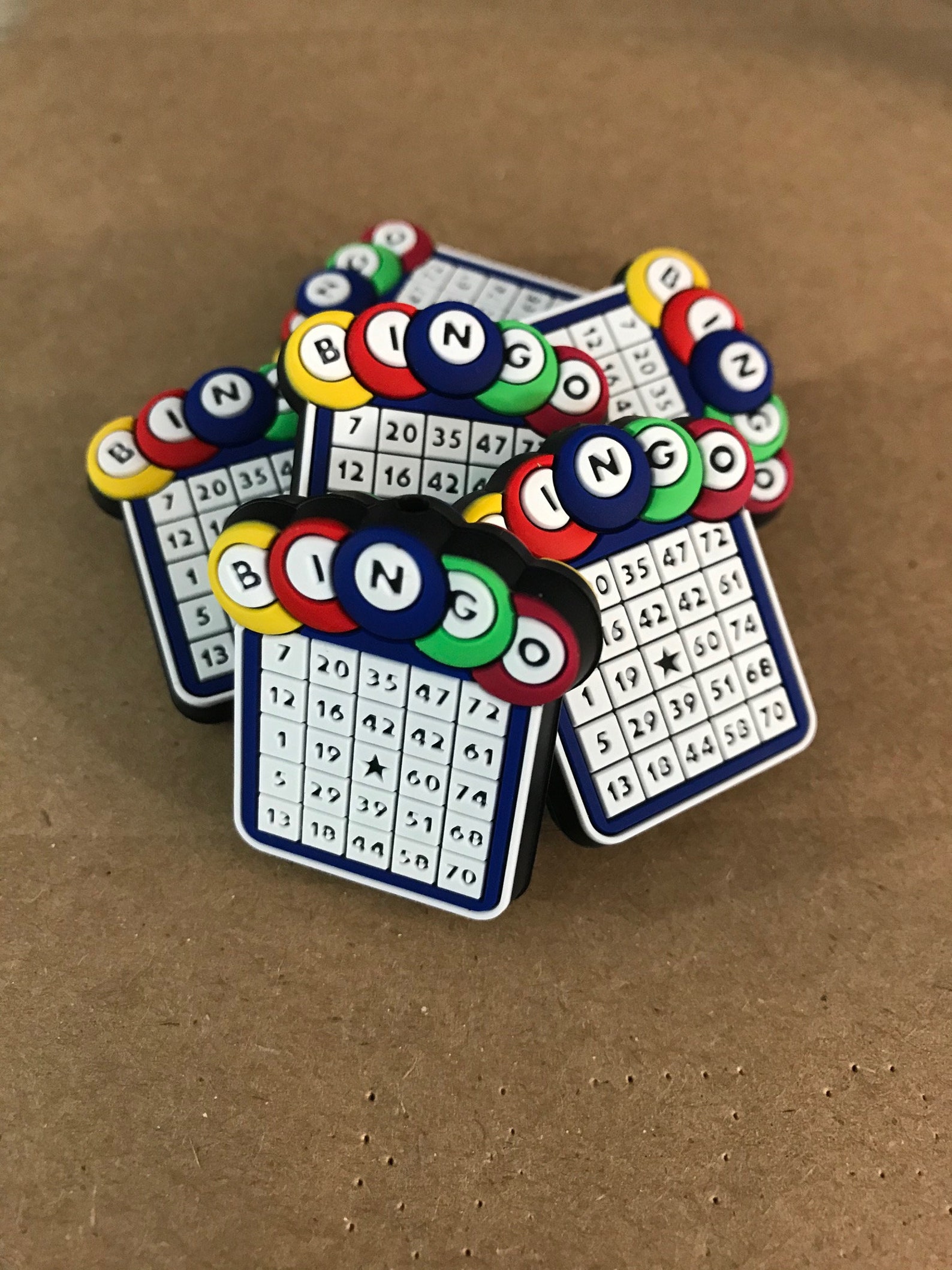 Bingo Focal Bead Bingo Board Beads for Etsy