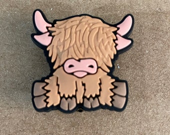Highland Cow Shoe Charm: Shoe & Bracelet Decoration