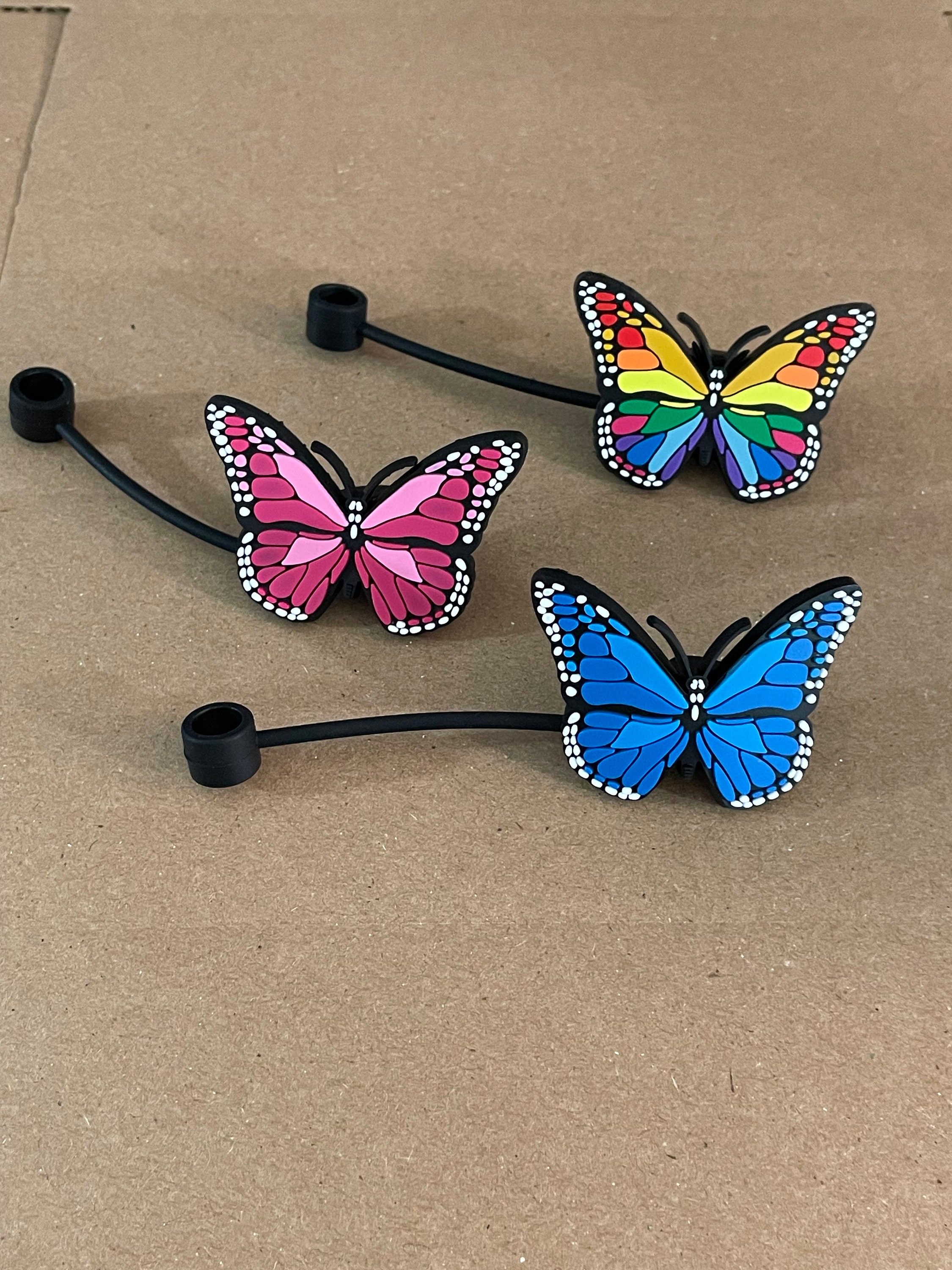 Butterfly Straw Toppers – Shescraftyaf