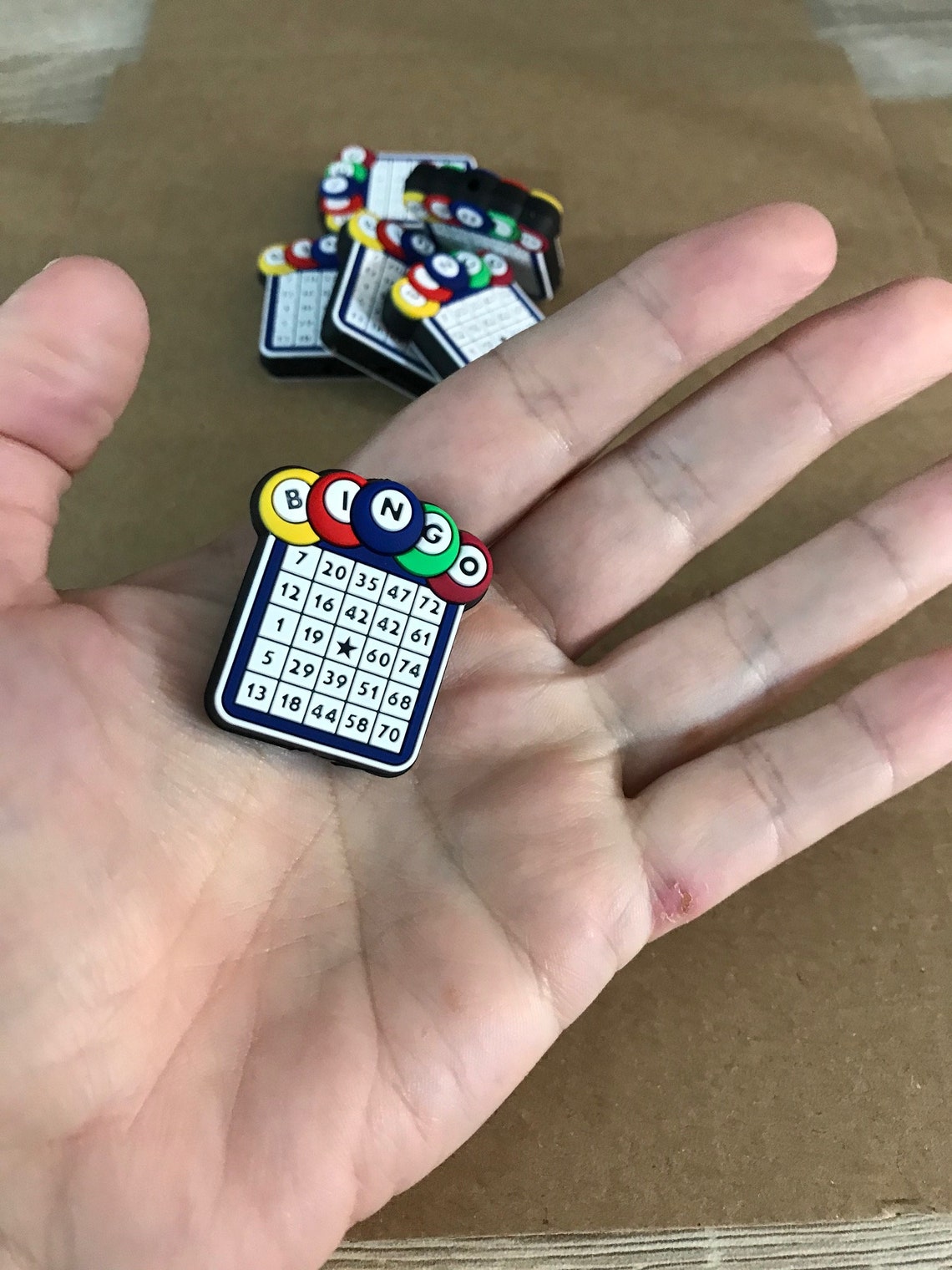 Bingo Focal Bead Bingo Board Beads for Etsy