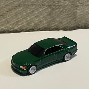 Custom Mercedes 560SEC AMG 1/64 Scale Diecast Car