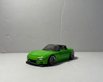 Coche de metal fundido a presión Mazda RX5 (RX7/Miata) a escala 1/64 personalizado