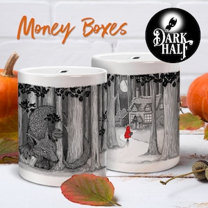 Ceramic Money Box &quot;Grandma&#39;s house&quot;, Dark stories, Piggy bank, Savings