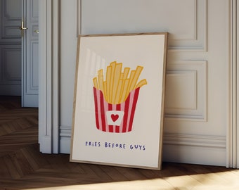 Fries vor Jungs Poster: Moderne Küche Essen Kunst