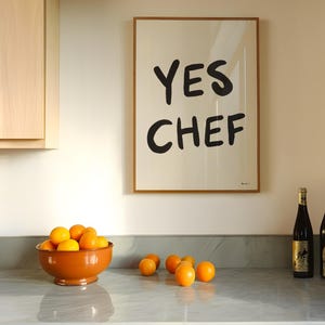 Yes Chef Wall Art, The Bear Poster, Printable Wall Art, Aesthetic Kitchen Decor, Tinned Tomato Illustration, The Bear TV Show, Gallery Wall