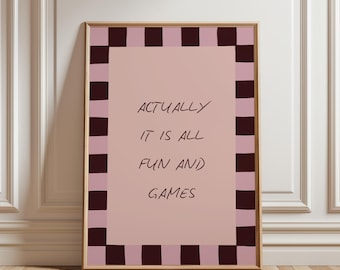 In realtà è tutto divertimento e giochi, stampa, arredamento per la casa stravagante, download digitale