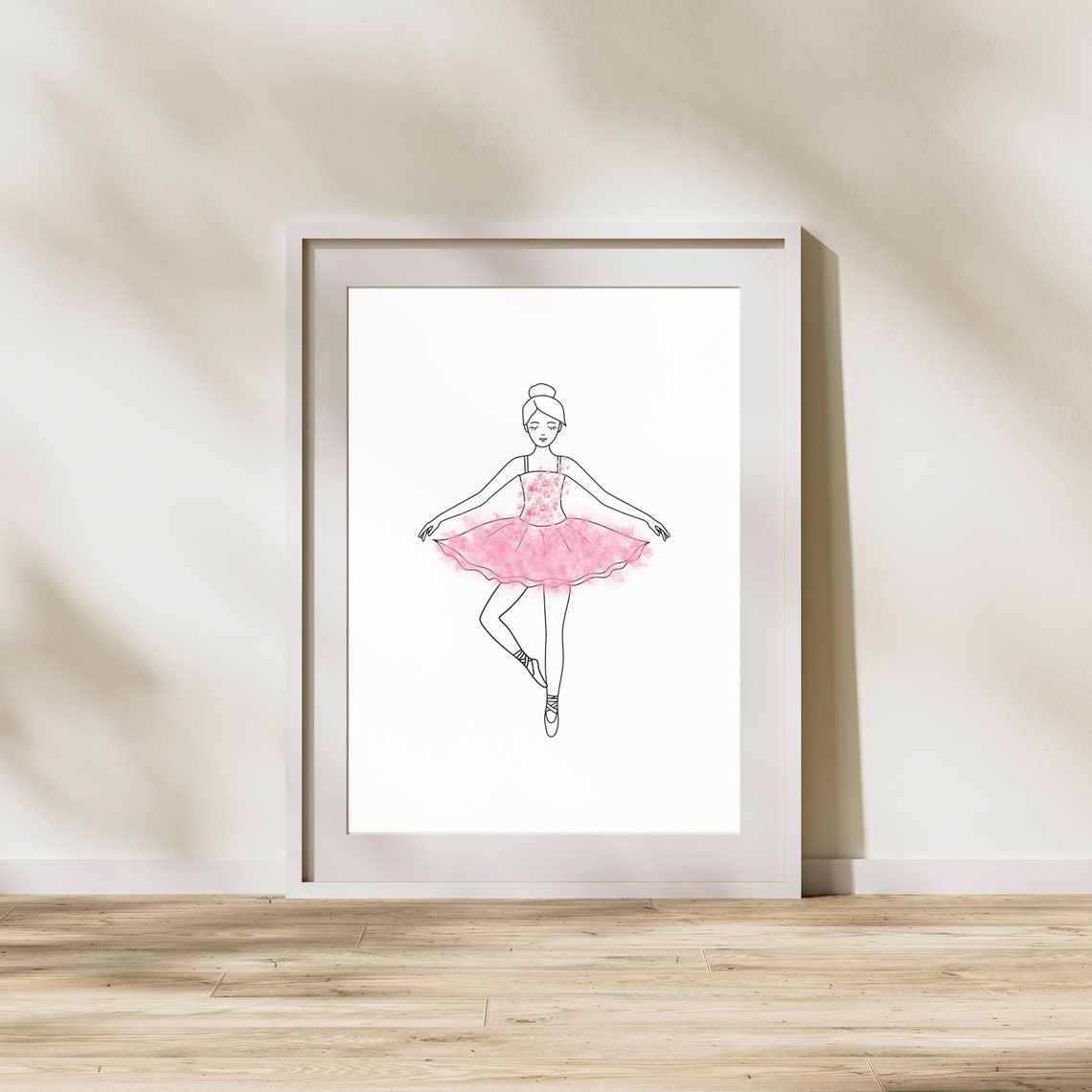 Watercolor Ballerina Digital Print - Etsy