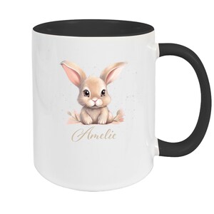 Easter Bunny Mug #7 Personalized Name Enamel or Ceramic Children's Mug Various Colors image 7