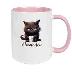 Grumpy Cat Mug #1 Personalized Children's Mug Enamel or Ceramic Various Colors image 3