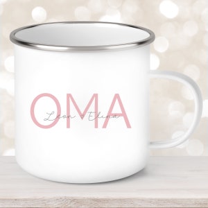 Mug, Grandma, Mother&#39;s Day, Birthday, personalized, enamel or ceramic various colors
