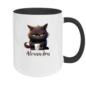 Grumpy Cat Mug #1 Personalized Children's Mug Enamel or Ceramic Various Colors image 7