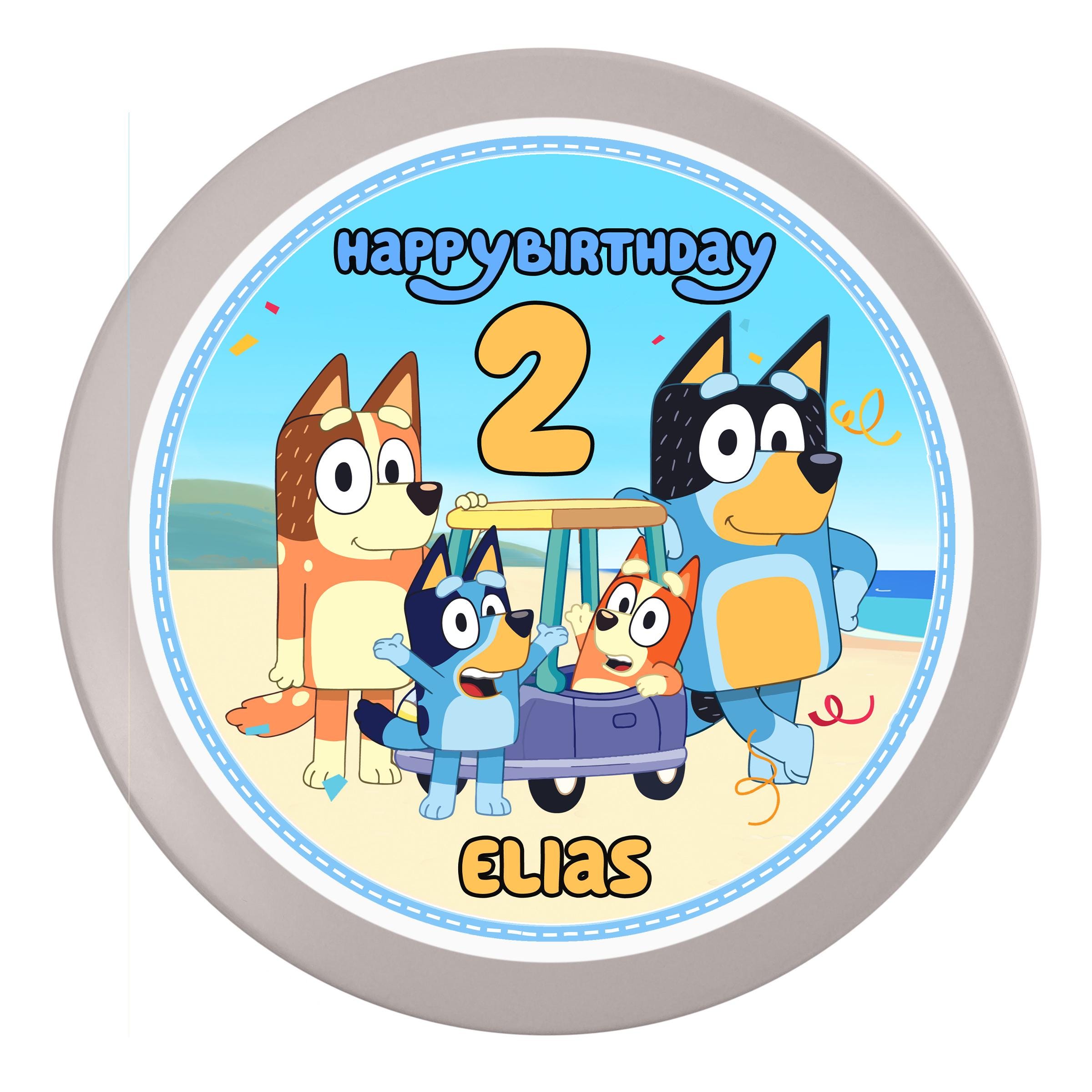 Kit 48 Pz Coordinato Tavola Bluey Con Tovaglia | Arcobaleno Party - Foto 5