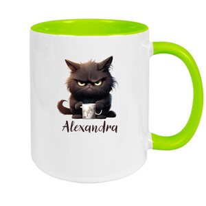 Grumpy Cat Mug #1 Personalized Children's Mug Enamel or Ceramic Various Colors image 5
