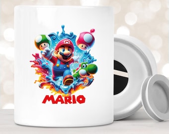 Spardose Super Mario #8 Wunschname personalisiert