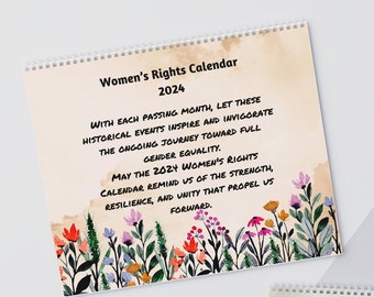 Women's Rights Wall Calendars 2024 - Perfect Gift For Woman