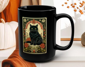 Tarot Black Cat Mug