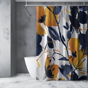 Aesthetic Shower Curtain, Home Decor - Botanical Shower Curtain, Wildflowers Floral  Shower Curtains, Home Decoration, Gift for Home