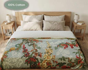 Circular Nightscape Duvet Cover | Printed Cosmic Moon Sky Bedding