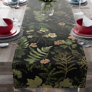 Botanical Table Runner Home Decor