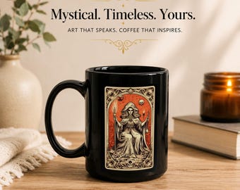 BOO Tarot Black Mug