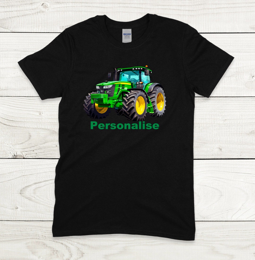 John Deere Tshirt, Tractor Jumper,john Deere Tractor, Personalised ...