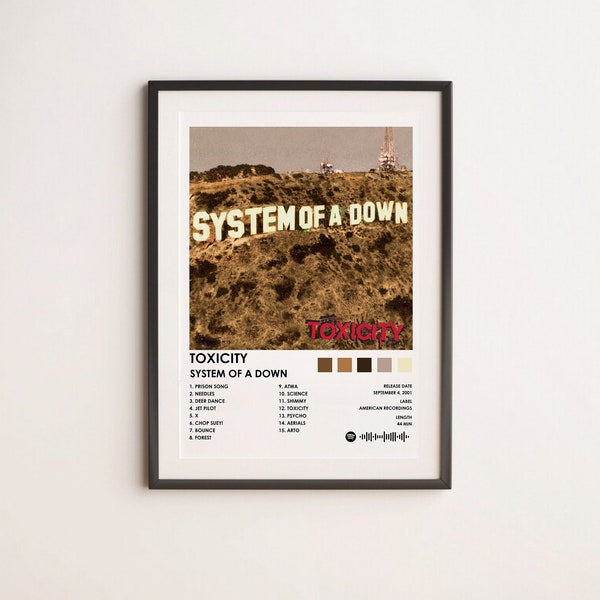 System of the down | Toxicity | System of a down Album | Album Cover Poster | A5 A4 A3 A2