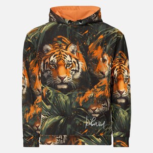 Tijgerhoodie - Jungle Big Cat-sweater - Bold Nature Streetwear - Dierenliefhebber cadeau voor stadsavonturen