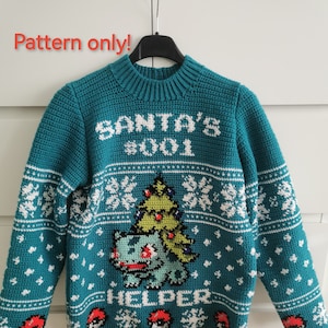 Crochet pattern - Bulbi ugly Christmas sweater