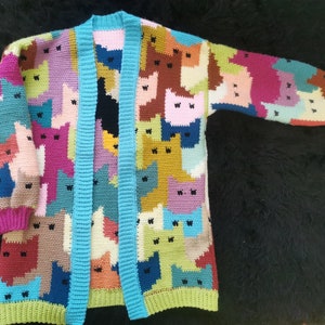 Crochet pattern Cat-digan crochet cardigan image 3