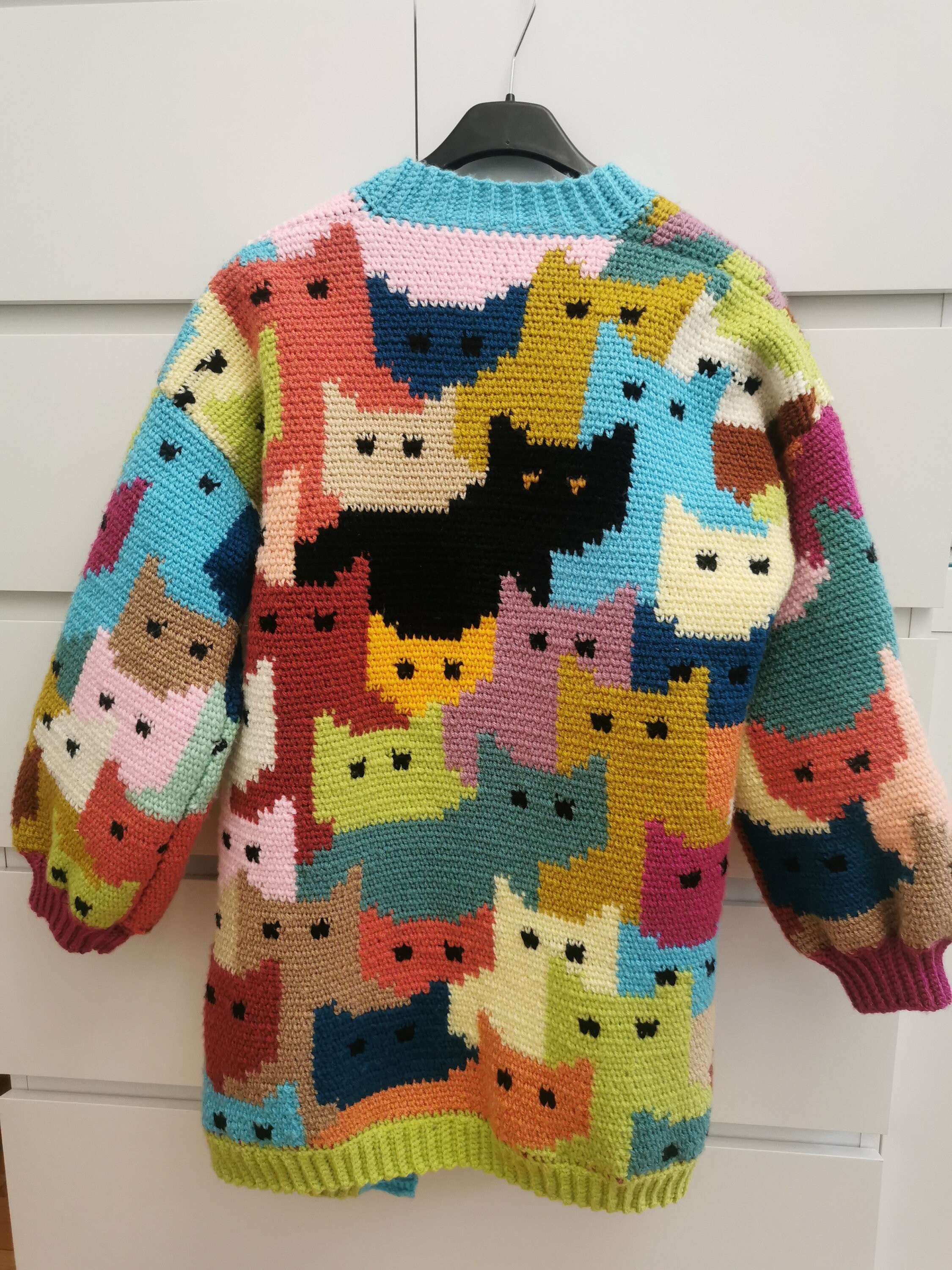 Crochet Pattern - Cat-digan Crochet Cardigan - Etsy