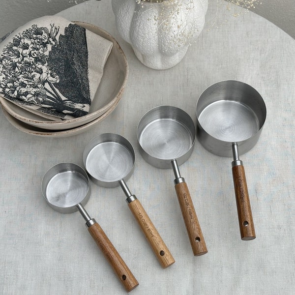 Wooden Measuring Cups And Spoons