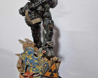 Fallout T60 Power Armour - 3D Gedruckt - Statue Figur.