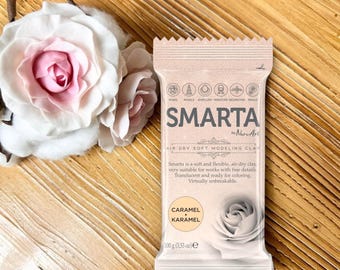 Caramel Air Dry Clay for Sculpting and Doll Making | Soft Lightweight No Bake Modeling Clay | Colored Polymer Clay for DIY Projects