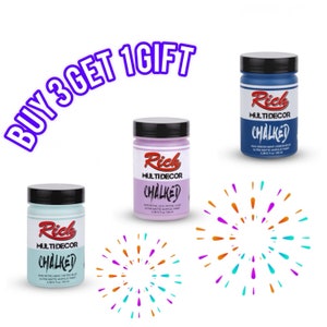 Multi-Purpose Acrylic Paint for Wood, Ceramics, Rocks, Wall or Canvas  - Chalk Paint for Furniture and Arts-Crafts or DIY Project - 100 ml.