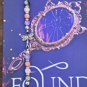Dragonfly Elastic Bookmark - Beaded charm stretch page holder for Books, Diaries and Journals image 8