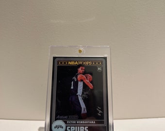 Custom - Victor Wembanyama NBA Hoops Black 1/1