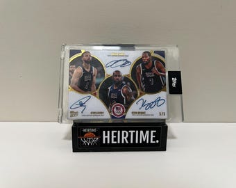 CUSTOM - Team USA Triple Auto - Lebron, Steph, KD