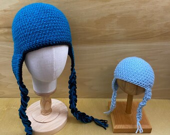 Earflap Hat, Crocheted Earflap Hat, Knit Earflap Hat, Earflap Hat for Kids, Earflap Hat for Men, Earflap Hat for Women, Winter Earflap Hat.