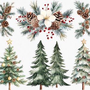 Christmas Woodland Animals Clipart Bundle: Winter Forest Graphics ...