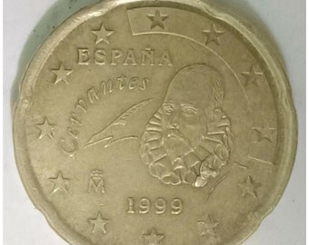 希少コイン 20 ユーロ セント、1999 年 スペイン - Etsy 日本