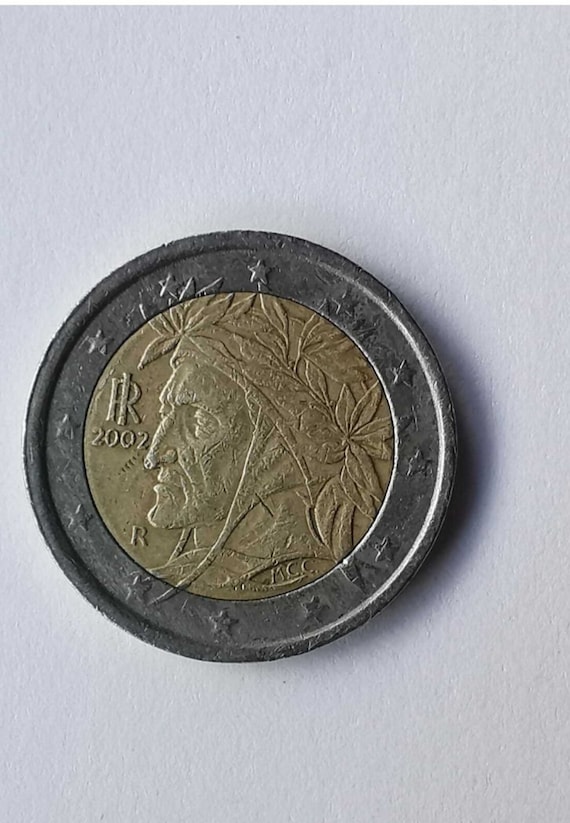 PIÈCE DE 2 euros 🇮🇹 Italie rare 2002 dante alighieri. EUR 400,00