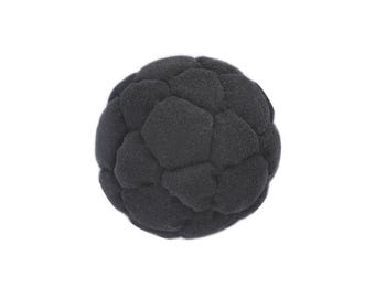 Footbag (sacco hacky sack) 32 pannelli completamente nero rif. 483