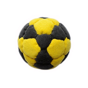 Footbag (hacky sack bag) 32 pannelli giallo/nero ref. 665