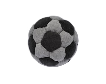 Footbag ( hacky sack bag ) 32 panels grey/ black ref. 527