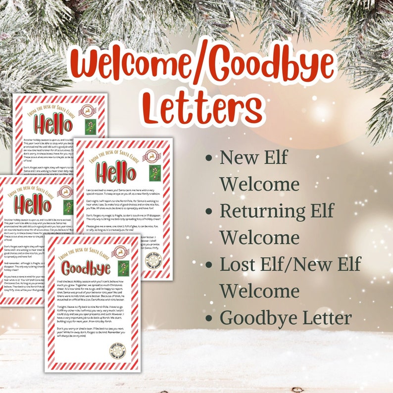 Elf Kit Printable, Elf Kit Bundle, Kids Christmas Traditions, Simple ...
