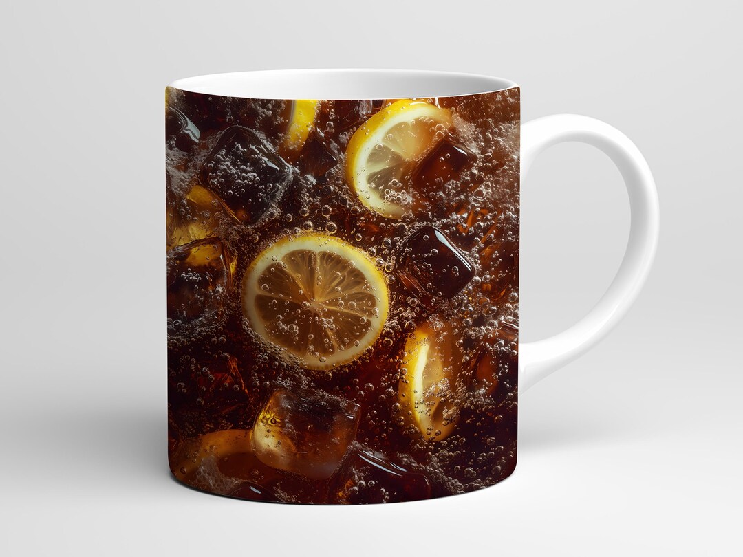 Soda Cola Mug Wrap PNG Soda Cola 11oz & 15oz Mug Template Sublimation ...